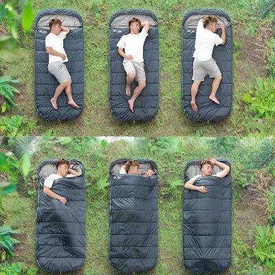 Sac de couchage - HikingSleepingbag™ - Bleu - Camping - facile.com