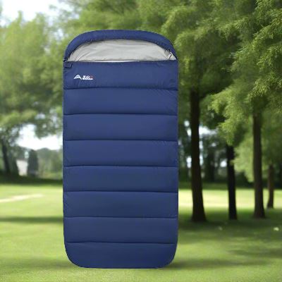 Sac de couchage - HikingSleepingbag™ - Bleu marine - Camping - facile.com