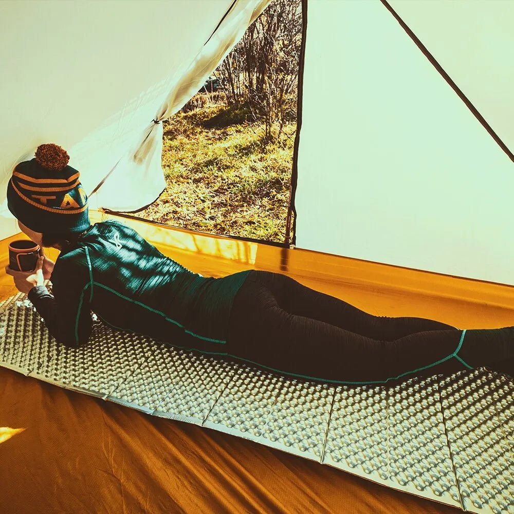 Matelas Camping - PortableCampingMat™ - Jaune - Camping - facile.com