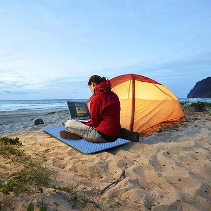 Matelas Camping - PortableCampingMat™ - Bleu - Camping - facile.com