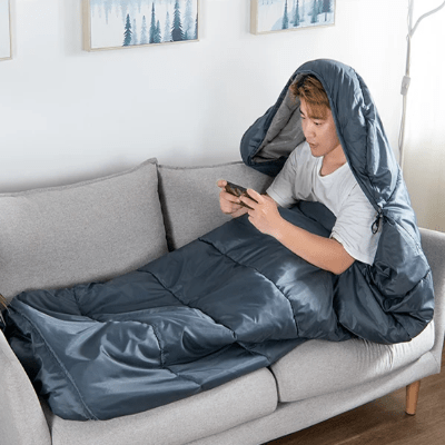 Sac de couchage - HikingSleepingbag™ - Bleu - Camping - facile.com
