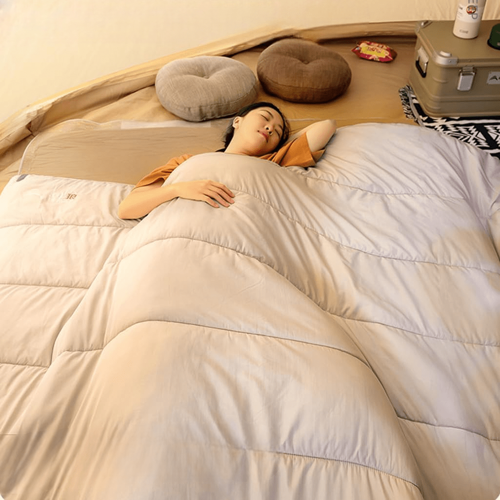 Sac de couchage - HikingSleepingbag™ - Marron Clair - Camping - facile.com