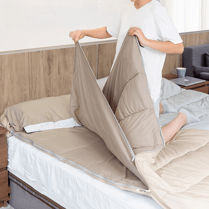 Sac de couchage - HikingSleepingbag™ - Marron Clair - Camping - facile.com
