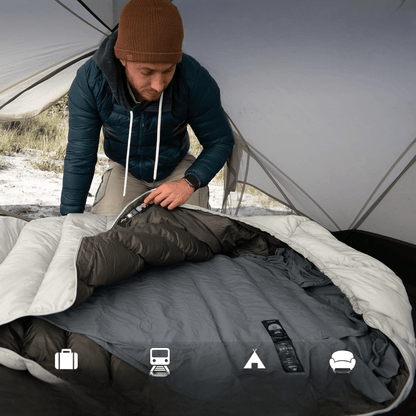 Sac de couchage - ThermalSleepingBag™ - Gris - Camping - facile.com